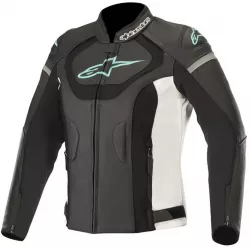 Γυναικείο μπουφάν μηχανής ALPINESTARS STELLA JAWS V3 BLACK/TEAL Γυναικείο μπουφάν μηχανής ALPINESTARS STELLA JAWS V3 BLACK/TEAL