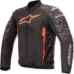 Μπουφάν μηχανής ALPINESTARS T-GP PLUS R V3 AIR BLACK/CAMO/FLUO RED