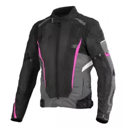 Γυναικείο μπουφάν μηχανής SECA AIRFLOW II BLACK/FUCHSIA