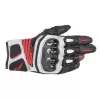 Γάντια μηχανής ALPINESTARS SP-X AIR CARBON V2 BLACK/WHITE/FLUO RED