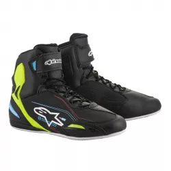 Μπότες μηχανής ALPINESTARS FASTER-3 BLACK/BLUE/YELLOW FLUO Μπότες μηχανής ALPINESTARS FASTER-3 BLACK/BLUE/YELLOW FLUO