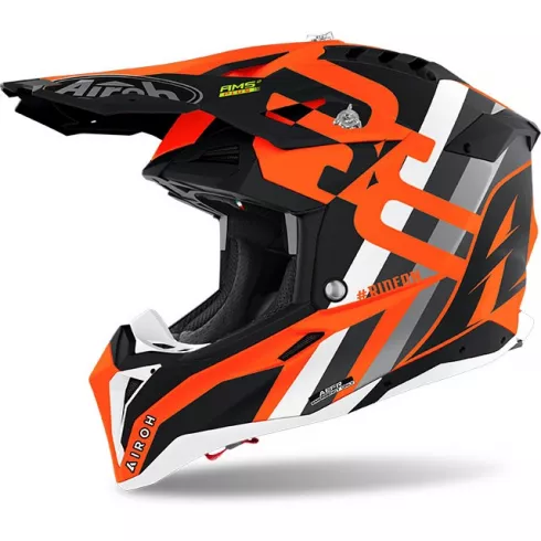 Κράνος μηχανής motocross AIROH AVIATOR 3 RAINBOW ORANGE MATT Κράνος μηχανής motocross AIROH AVIATOR 3 RAINBOW ORANGE MATT