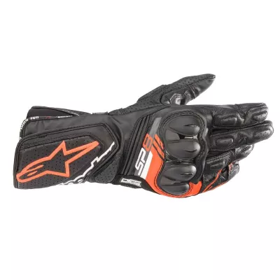 Δερμάτινα γάντια μηχανής ALPINESTARS SP-8 V3 BLACK/FLUO/RED