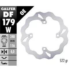 Πίσω δισκόπλακα μοτοσυκλέτας Galfer WAVE FIXED 240x4mm DF179W Πίσω δισκόπλακα μοτοσυκλέτας Galfer WAVE FIXED 240x4mm DF179W