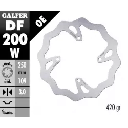 Δισκόπλακα μοτοσυκλέτας εμπρός Galfer WAVE FIXED 250x3mm DF200W Δισκόπλακα μοτοσυκλέτας εμπρός Galfer WAVE FIXED 250x3mm DF200W