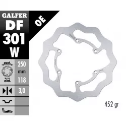Δισκόπλακα μοτοσυκλέτας εμπρός Galfer WAVE FIXED 250x3mm DF301W Δισκόπλακα μοτοσυκλέτας εμπρός Galfer WAVE FIXED 250x3mm DF301W