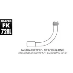 Ρακόρ φρένων μοτοσυκλέτας 90º GALFER K7 FK002D728L