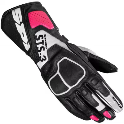 Γυναικεία δερμάτινα γάντια μηχανής SPIDI STS-3 BLACK/FUCHSIA Γυναικεία δερμάτινα γάντια μηχανής SPIDI STS-3 BLACK/FUCHSIA