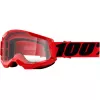 Μάσκα μηχανής motocross 100% STRATA2 RED-CLEAR
