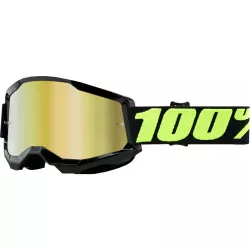 Μάσκα μηχανής motocross 100% STRATA2 UPSOL-MIRROR GOLD Μάσκα μηχανής motocross 100% STRATA2 UPSOL-MIRROR GOLD