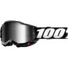 Μάσκα motocross 100% ACCURI2 BLACK-MIRROR SILVER