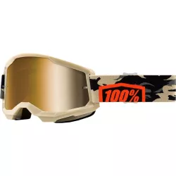 Μάσκα μηχανής motocross 100% STRATA2 KOMBAT-MIRROR GOLD Μάσκα μηχανής motocross 100% STRATA2 KOMBAT-MIRROR GOLD