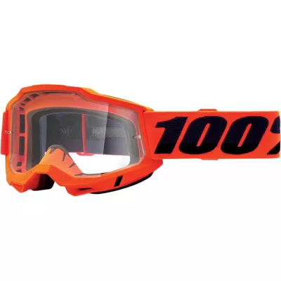 Μάσκα motocross 100% ACCURI2 NEON ORANGE-CLEAR