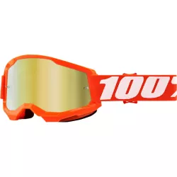 Μάσκα μηχανής motocross 100% STRATA2 ORANGE-MIRROR GOLD Μάσκα μηχανής motocross 100% STRATA2 ORANGE-MIRROR GOLD