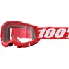 Μάσκα μηχανής motocross 100% ACCURI2 RED-CLEAR Μάσκα μηχανής motocross 100% ACCURI2 RED-CLEAR