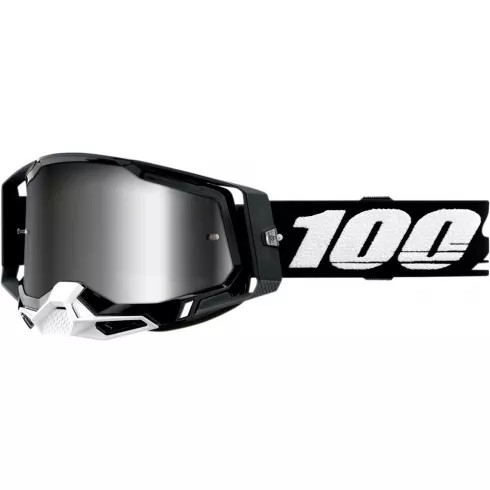 Μάσκα μηχανής motocross 100% RACECRAFT2 BLACK-MIRROR SILVER Μάσκα μηχανής motocross 100% RACECRAFT2 BLACK-MIRROR SILVER