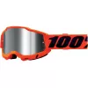 Μάσκα motocross 100% ACCURI2 NEON ORANGE-MIRROR SILVER