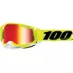 Μάσκα μηχανής motocross 100% RACECRAFT2 YELLOW-MIRROR RED thumb