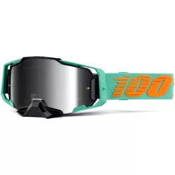 Μάσκα μηχανής motocross 100% ARMEGA CLARK-MIRROR SILVER Μάσκα μηχανής motocross 100% ARMEGA CLARK-MIRROR SILVER