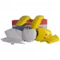 Κιτ πλαστικών MX POLISPORT για Suzuki RM125 / RM250 - 2001-08 OEM ΚΙΤΡΙΝΟ/ΑΣΠΡΟ thumb