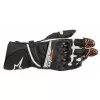 Δερμάτινα γάντια μηχανής ALPINESTARS GP PLUS R V2 ΛΕΥΚΟ/ΜΑΥΡΟ