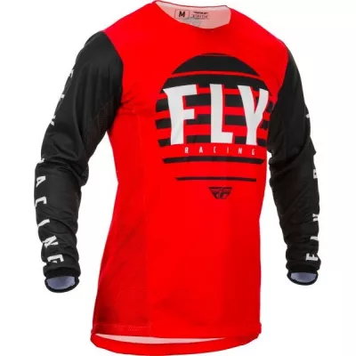 Μπλούζα motocross FLY RACING KINETIC K220-BLACK/RED/WHITE