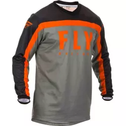 Μπλούζα motocross FLY RACING F-16-BLACK/GREY/ORANGE