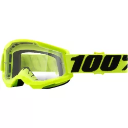 Παιδική Μάσκα μηχανής motocross 100% STRATA2 YELLOW-CLEAR Παιδική Μάσκα μηχανής motocross 100% STRATA2 YELLOW-CLEAR