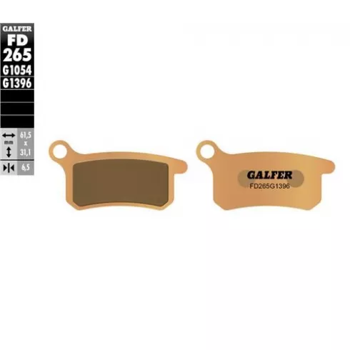Πίσω τακάκια φρένων μοτοσυκλέτας Galfer SINTERED FD265G1396 Πίσω τακάκια φρένων μοτοσυκλέτας Galfer SINTERED FD265G1396