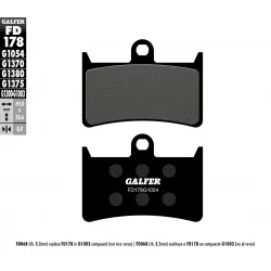 Τακάκια μοτοσυκλέτας Εμπρός Galfer SEMI METAL FD178G1054 Τακάκια μοτοσυκλέτας Εμπρός Galfer SEMI METAL FD178G1054