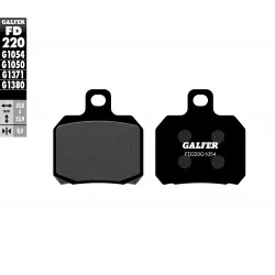 Τακάκια μοτοσυκλέτας Εμπρός  / Πίσω Galfer SEMI METAL FD220G1054 Τακάκια μοτοσυκλέτας Εμπρός  / Πίσω Galfer SEMI METAL FD220G1054