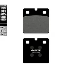Τακάκια μοτοσυκλέτας Εμπρός  / Πίσω Galfer SEMI METAL FD013G1054 Τακάκια μοτοσυκλέτας Εμπρός  / Πίσω Galfer SEMI METAL FD013G1054