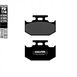Πίσω τακάκια φρένων μοτοσυκλέτας Galfer SEMI METAL FD114G1054 Πίσω τακάκια φρένων μοτοσυκλέτας Galfer SEMI METAL FD114G1054