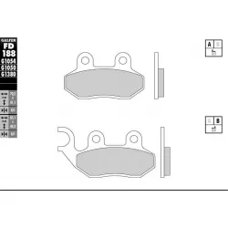 Τακάκια μοτοσυκλέτας Εμπρός Galfer SEMI METAL FD188G1054 Τακάκια μοτοσυκλέτας Εμπρός Galfer SEMI METAL FD188G1054