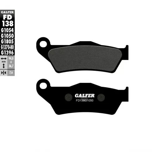 Τακάκια μοτοσυκλέτας Εμπρός / Πίσω Galfer SCOOTER FD138G1050 Τακάκια μοτοσυκλέτας Εμπρός / Πίσω Galfer SCOOTER FD138G1050