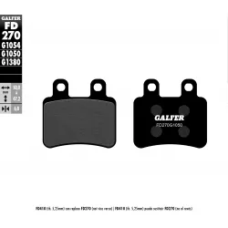 Τακάκια μοτοσυκλέτας Εμπρός / Πίσω Galfer SCOOTER FD270G1050 Τακάκια μοτοσυκλέτας Εμπρός / Πίσω Galfer SCOOTER FD270G1050