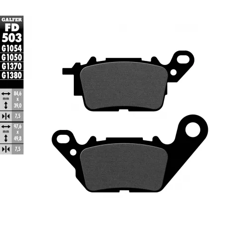 Τακάκια μοτοσυκλέτας Εμπρός Galfer  SCOOTER FD503G1050 Τακάκια μοτοσυκλέτας Εμπρός Galfer  SCOOTER FD503G1050