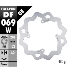 Πίσω δισκόπλακα μοτοσυκλέτας Galfer WAVE FIXED DISC WAVE FIXED 240x3,5mm DF069W Πίσω δισκόπλακα μοτοσυκλέτας Galfer WAVE FIXED DISC WAVE FIXED 240x3,5mm DF069W