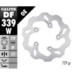 Πίσω δισκόπλακα μοτοσυκλέτας Galfer WAVE FIXED 220x5mm DF339W