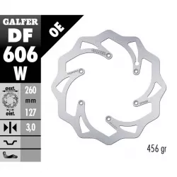 Δισκόπλακα μοτοσυκλέτας εμπρός Galfer WAVE FIXED 260x3,2mm DF606W Δισκόπλακα μοτοσυκλέτας εμπρός Galfer WAVE FIXED 260x3,2mm DF606W