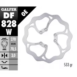 Δισκόπλακα μοτοσυκλέτας εμπρός Galfer WAVE FIXED 270x3mm DF828W Δισκόπλακα μοτοσυκλέτας εμπρός Galfer WAVE FIXED 270x3mm DF828W