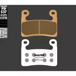 Τακάκια μοτοσυκλέτας Εμπρός Galfer SINTERED RACING COMPOUND FD537G1375R Τακάκια μοτοσυκλέτας Εμπρός Galfer SINTERED RACING COMPOUND FD537G1375R