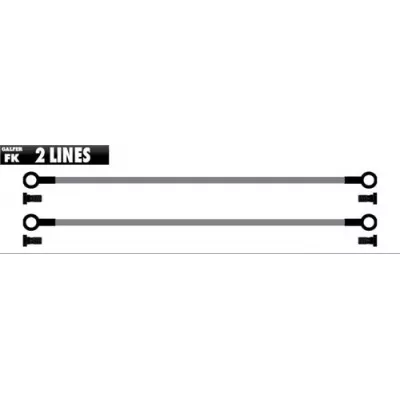 Σωληνάκι φρένου μοτοσυκλέτας Galfer METALLIC LINES 2 TUBES BLACK-BRASS FK103C419