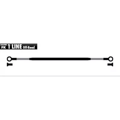 Σωληνάκι φρένου μοτοσυκλέτας Galfer METALLIC LINES 1 TUBE WITH PROTECTOR BLACK-BRASS FK103C668R