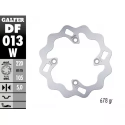 Πίσω δισκόπλακα μοτοσυκλέτας Galfer WAVE FIXED 220x5mm DF013W Πίσω δισκόπλακα μοτοσυκλέτας Galfer WAVE FIXED 220x5mm DF013W