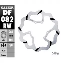 Δισκόπλακα μοτοσυκλέτας εμπρός Galfer WAVE FIXED 260x3mm DF082W Δισκόπλακα μοτοσυκλέτας εμπρός Galfer WAVE FIXED 260x3mm DF082W