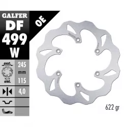 Πίσω δισκόπλακα μοτοσυκλέτας Galfer WAVE FIXED 245X4mm DF499W Πίσω δισκόπλακα μοτοσυκλέτας Galfer WAVE FIXED 245X4mm DF499W