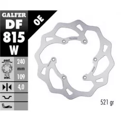 Πίσω δισκόπλακα μοτοσυκλέτας Galfer WAVE FIXED 240x4mm DF815W Πίσω δισκόπλακα μοτοσυκλέτας Galfer WAVE FIXED 240x4mm DF815W