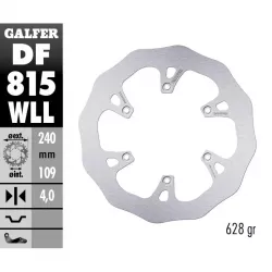 Πίσω δισκόπλακα μοτοσυκλέτας Galfer WAVE FIXED SOLID 240X5mm DF815WLL Πίσω δισκόπλακα μοτοσυκλέτας Galfer WAVE FIXED SOLID 240X5mm DF815WLL