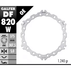 Δισκόπλακα μοτοσυκλέτας εμπρός Galfer WAVE FIXED 375x5mm DF820W Δισκόπλακα μοτοσυκλέτας εμπρός Galfer WAVE FIXED 375x5mm DF820W